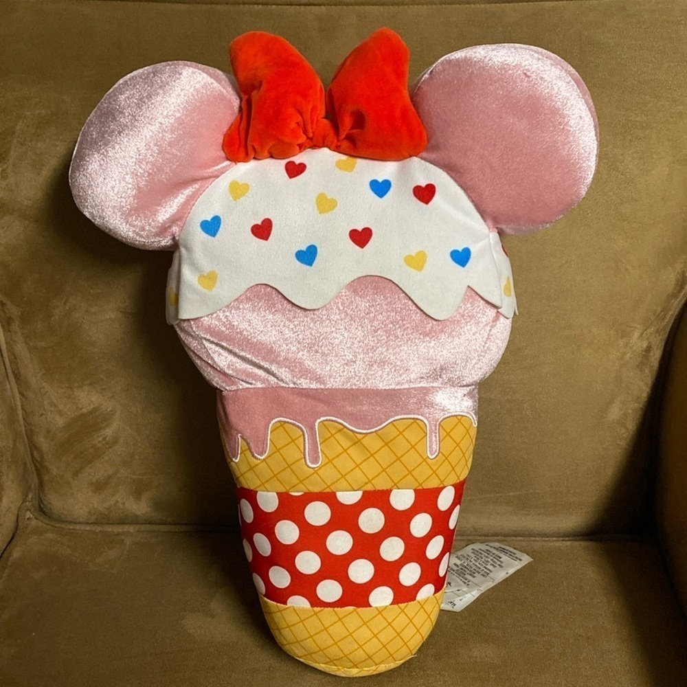 Disney parks Minnie Mouse large ice cream plush Disney food merchandise
